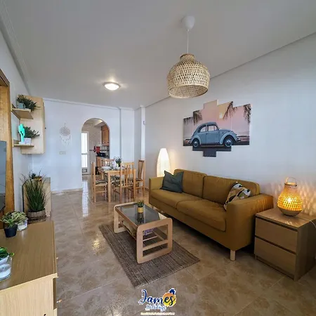 Traditional Ground Floor In Punta Prima R537 Apartment *